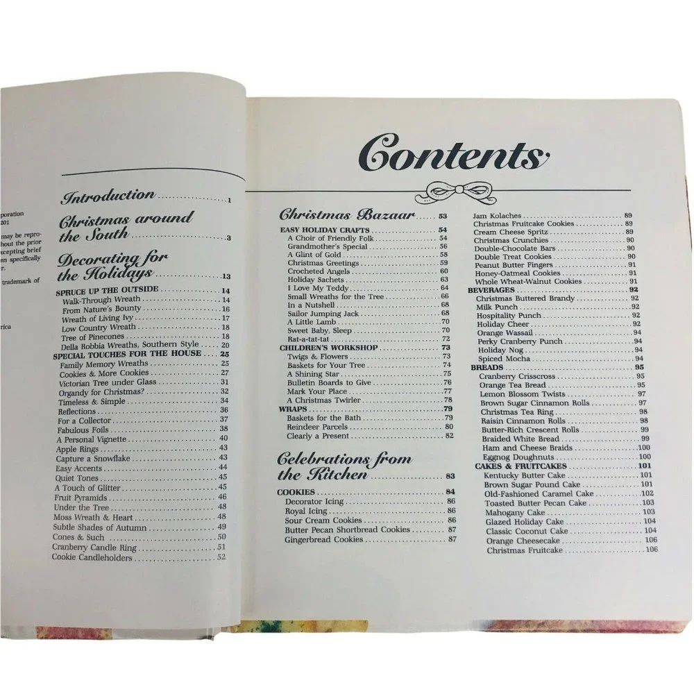 2 Christmas With SOUTHERN‎ LIVING Books 1983 2011 Cookbooks Recipes Decorating
